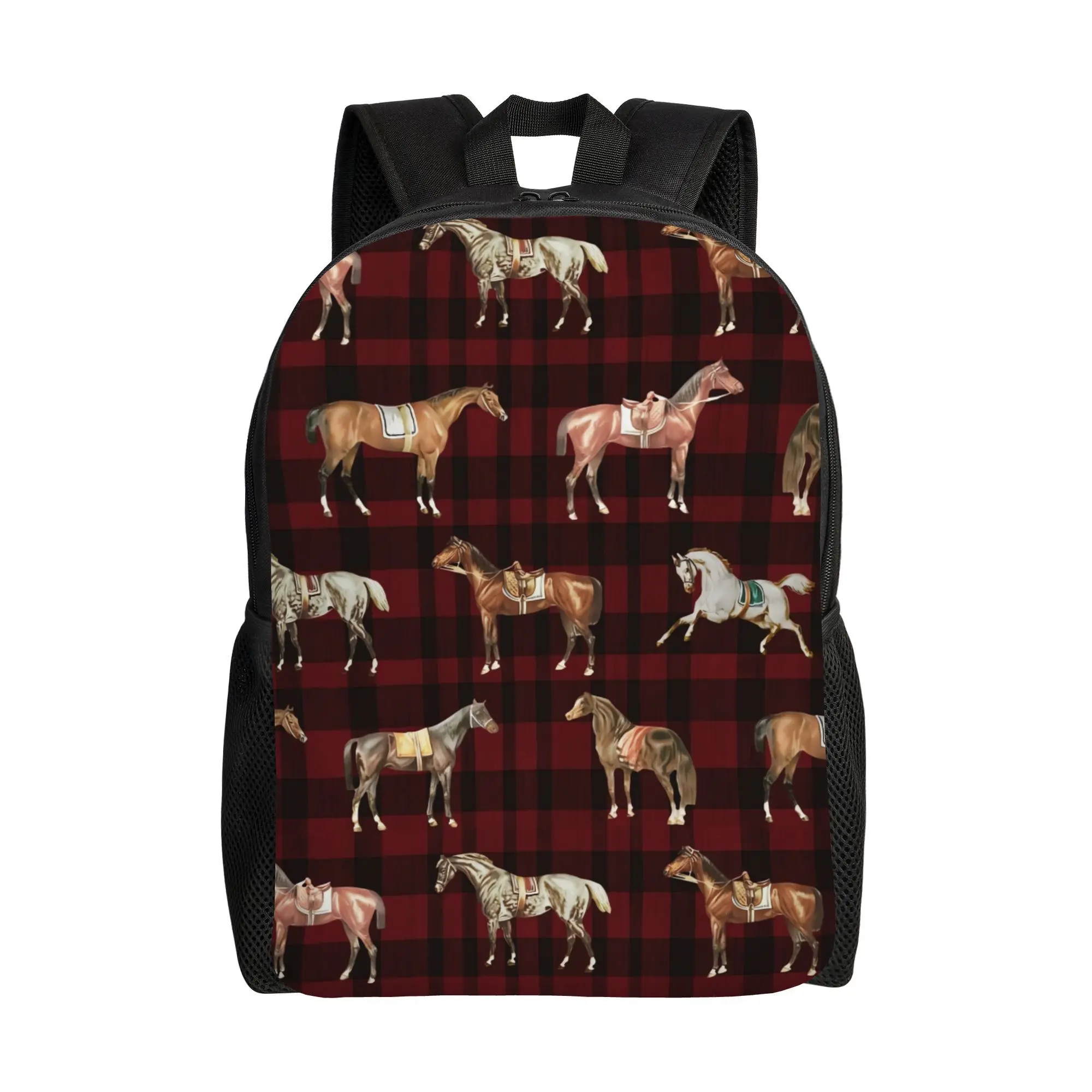 Men's elegant vintage western equestrian backpack with pommel horse pattern and brown-red checkered pattern - a very simple
Men's elegant vintage western equestrian backpack with pommel horse pattern and brown-red checkered pattern - a very simple
