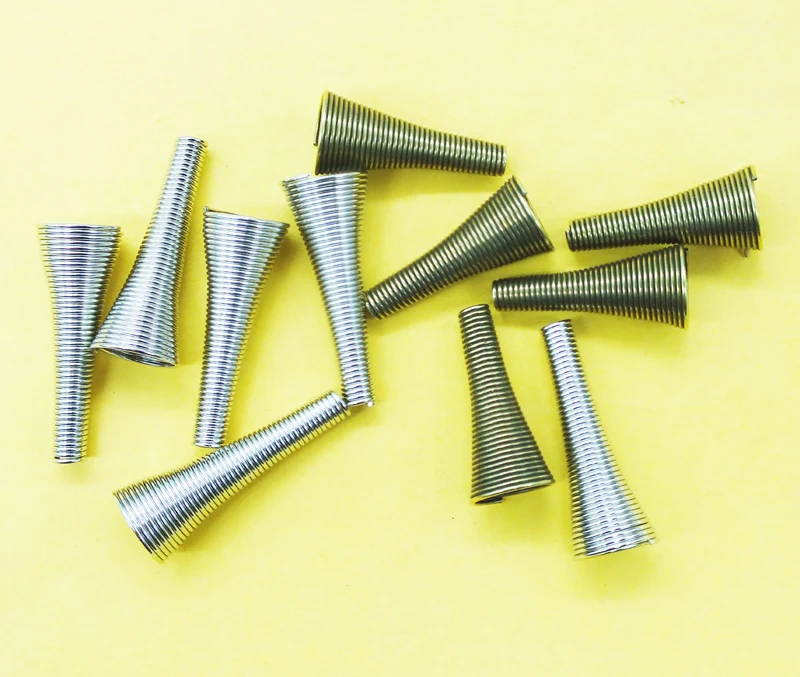 100pcs 26mm length Gold/Silver Plated Metal Spring Bead Caps Spacer End Caps Stoppers for DIY Jewelry Making Findings
100pcs 26mm length Gold/Silver Plated Metal Spring Bead Caps Spacer End Caps Stoppers for DIY Jewelry Making Findings