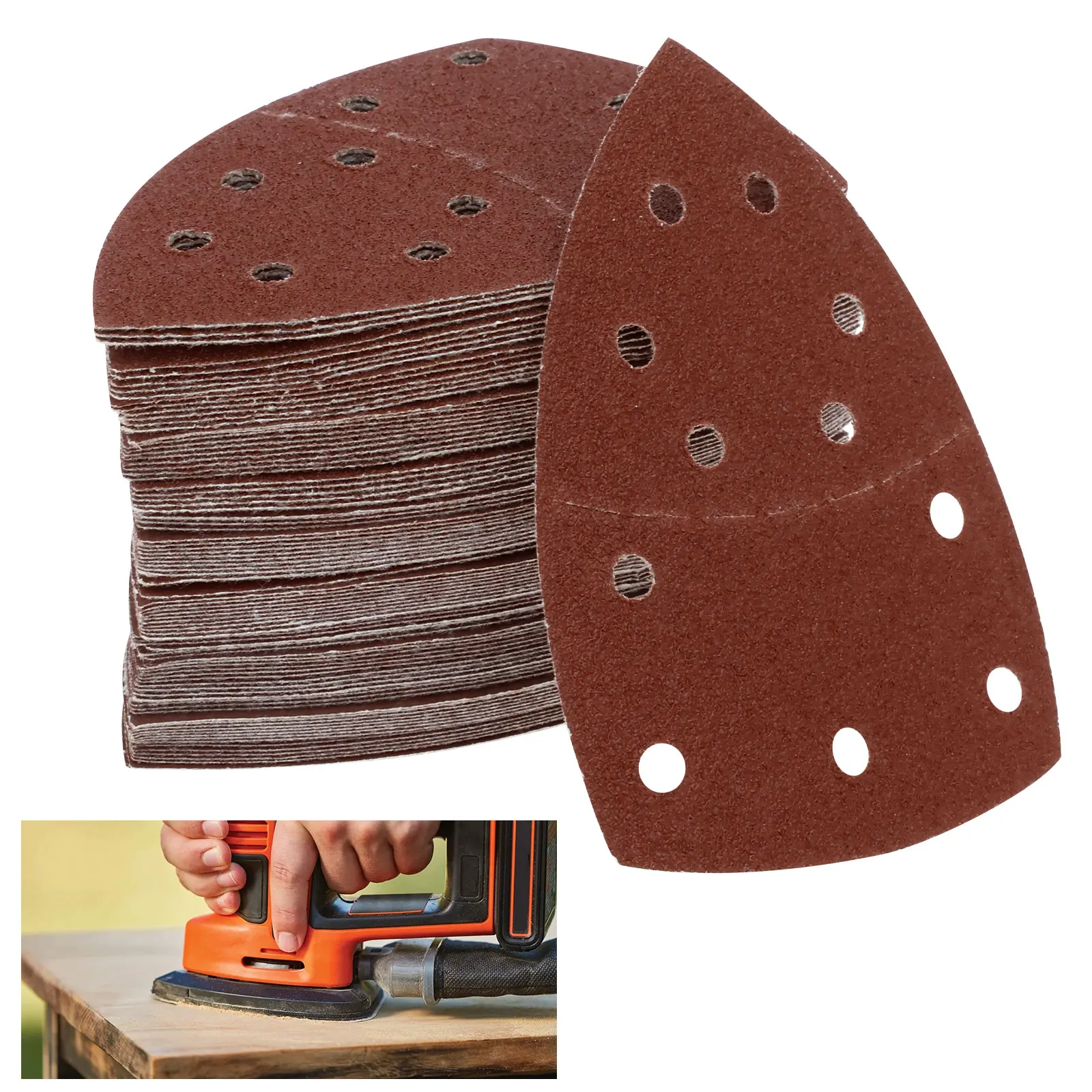 90Pcs Triangle Sanding Sheets Assorted Set Alumina Hook and Loop Sandpaper Kit Reusable 40/60/80/120/180/240 Grit
90Pcs Triangle Sanding Sheets Assorted Set Alumina Hook and Loop Sandpaper Kit Reusable 40/60/80/120/180/240 Grit