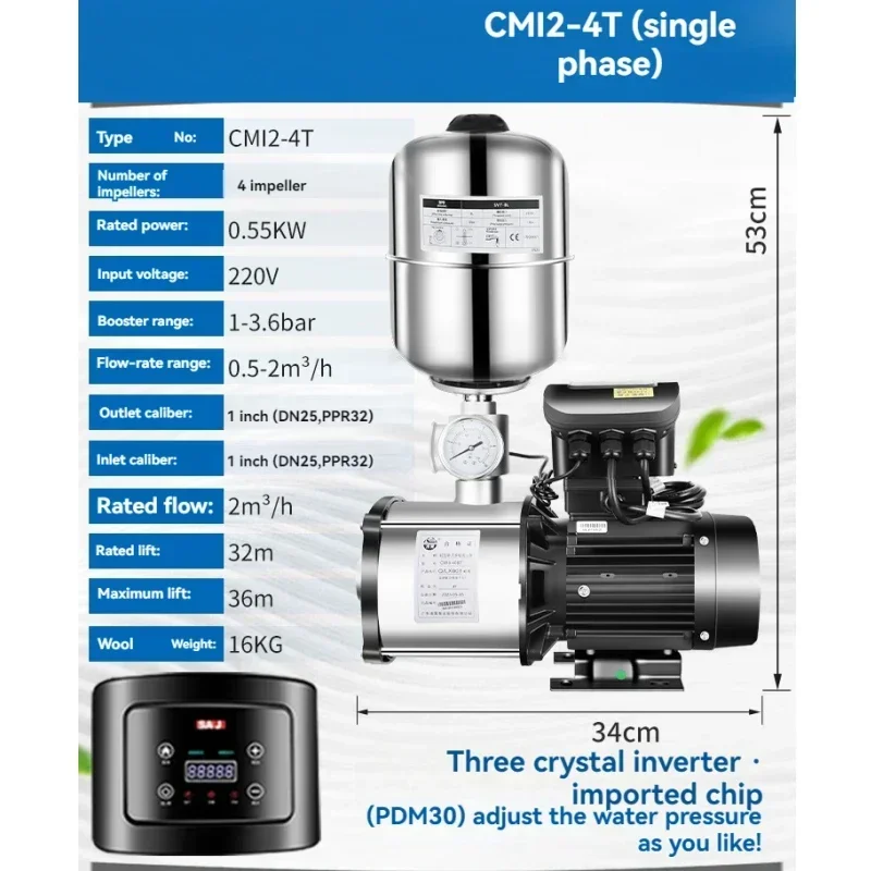 New 220v Large-flow Solar Centrifugal Pump Land Pump River Pumping Urban Drainage Irrigation Direct-current Photovoltaic Pump
New 220v Large-flow Solar Centrifugal Pump Land Pump River Pumping Urban Drainage Irrigation Direct-current Photovoltaic Pump