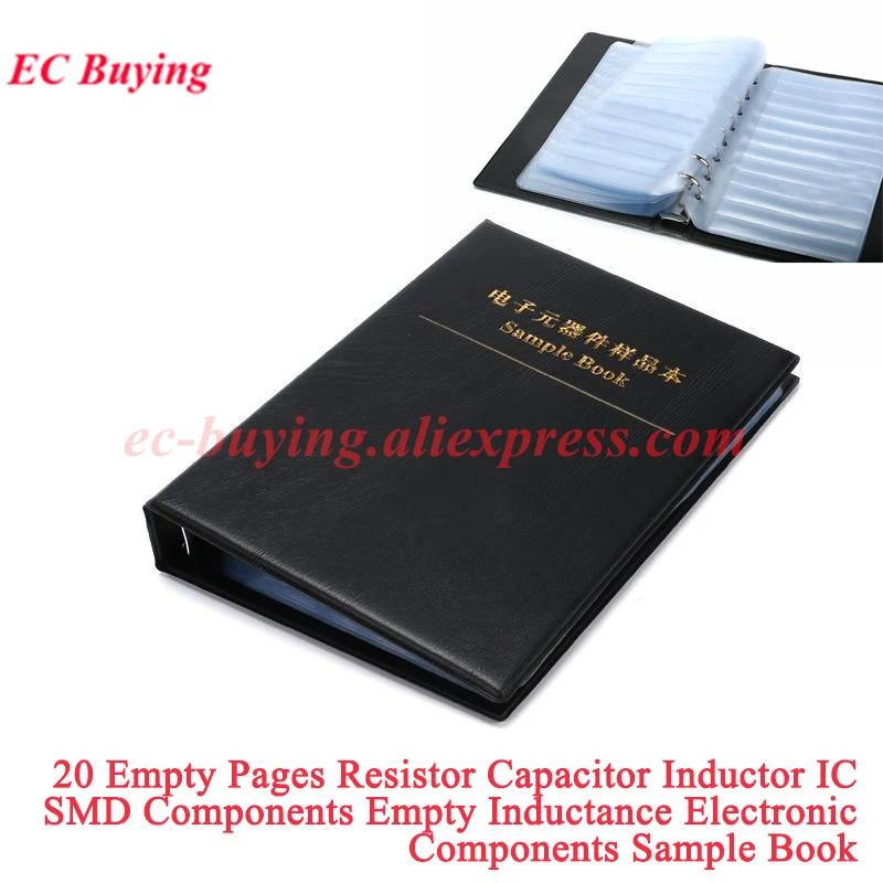20 Empty Pages Resistor Capacitor Inductor IC SMD Components Inductance Electronic Components Sample Book 0402/0603/0805/1206
20 Empty Pages Resistor Capacitor Inductor IC SMD Components Inductance Electronic Components Sample Book 0402/0603/0805/1206
