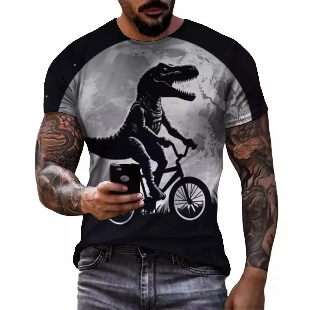 Summer new clothing 3D digital printing funny pattern pullover loose round neck short sleeved casual T-shirt for men
Summer new clothing 3D digital printing funny pattern pullover loose round neck short sleeved casual T-shirt for men