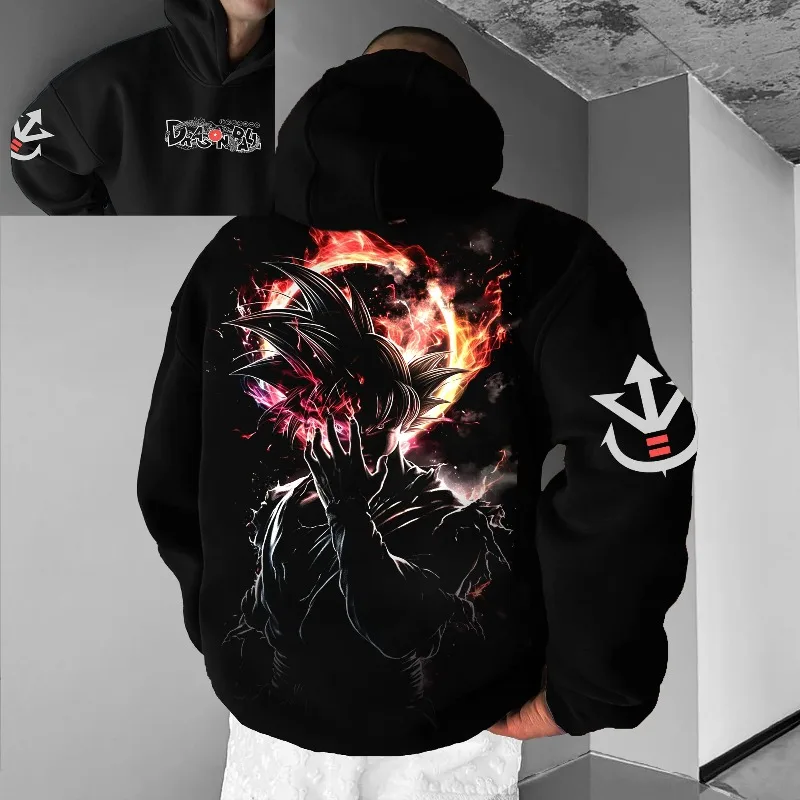 Autumn Winter Men's Clothing Hoodies Japanese Anime Dragon Ball Woku Print Black Hooded Sweatshirt Y2K Oversized Cotton Pullover
Autumn Winter Men's Clothing Hoodies Japanese Anime Dragon Ball Woku Print Black Hooded Sweatshirt Y2K Oversized Cotton Pullover