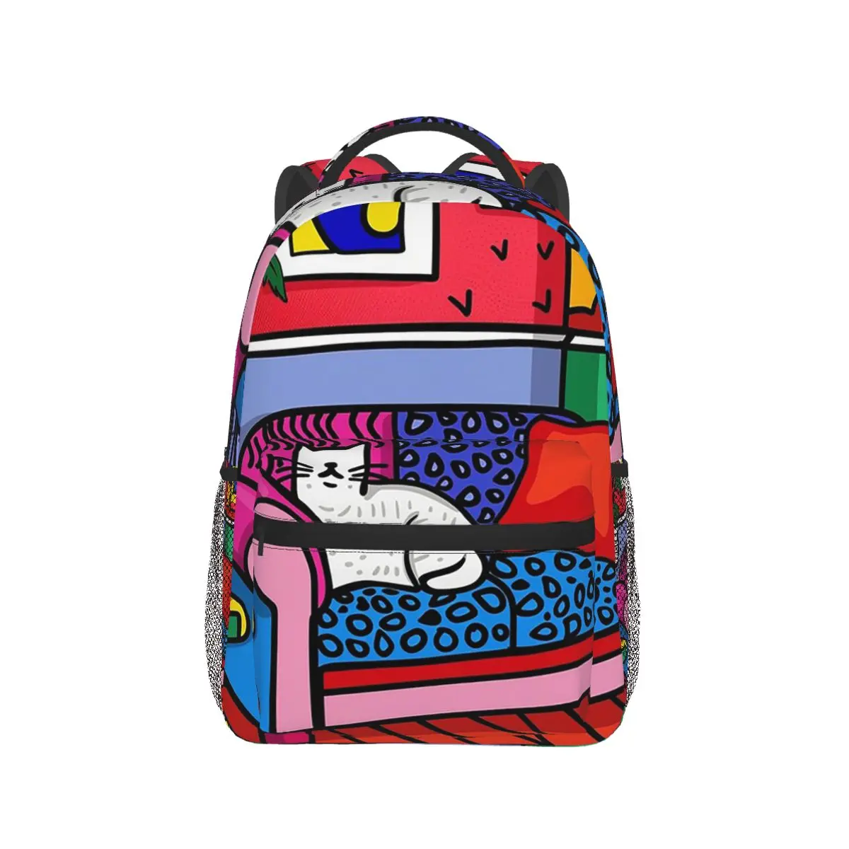 Cartoon Cat In Colour Sofa Backpack Hot Sale Daypack Large Capacity Children BookBag School Bag Shoulder Bags for Men Women
Cartoon Cat In Colour Sofa Backpack Hot Sale Daypack Large Capacity Children BookBag School Bag Shoulder Bags for Men Women