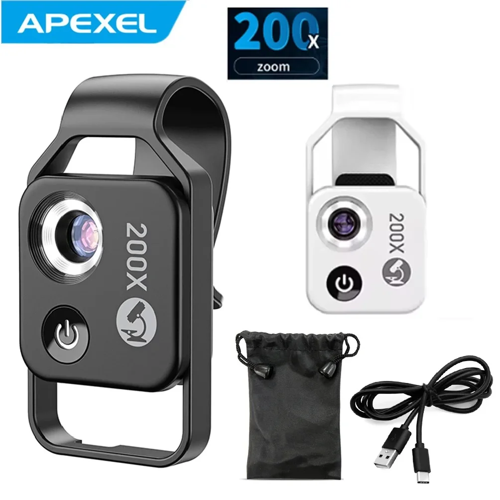 200X Microscope Phone Lens with Phone Clip Plant Insect Hair Skin Observation Jewelry Jade Appraisal Electronic Testing
200X Microscope Phone Lens with Phone Clip Plant Insect Hair Skin Observation Jewelry Jade Appraisal Electronic Testing