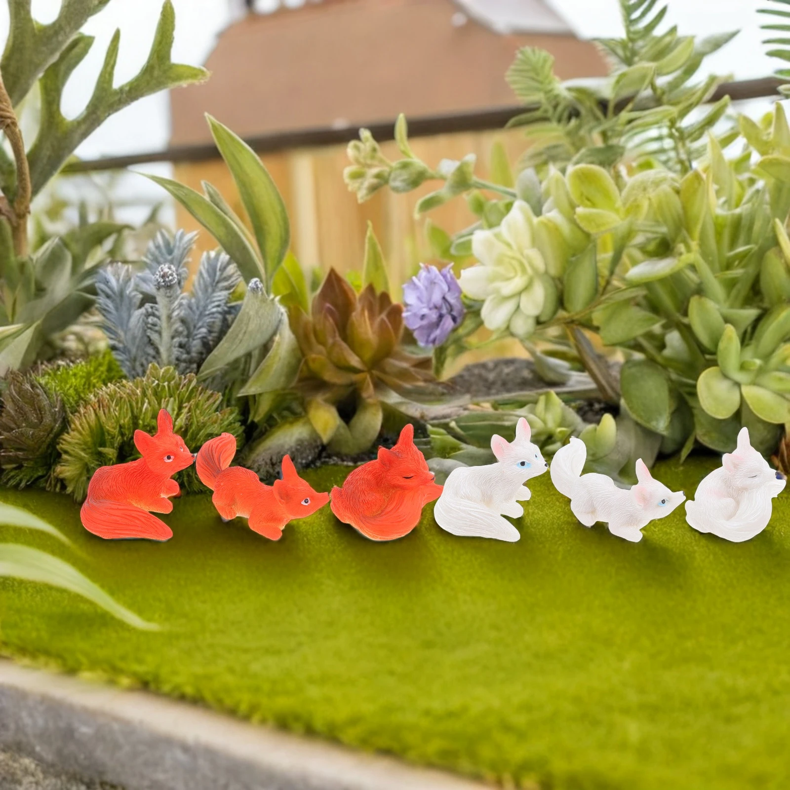 6 Pcs Little Fox Succulent Ornaments Resin Accessories Realistic Decor Cartoon Table Top Mini Figurines Garden Statues
6 Pcs Little Fox Succulent Ornaments Resin Accessories Realistic Decor Cartoon Table Top Mini Figurines Garden Statues