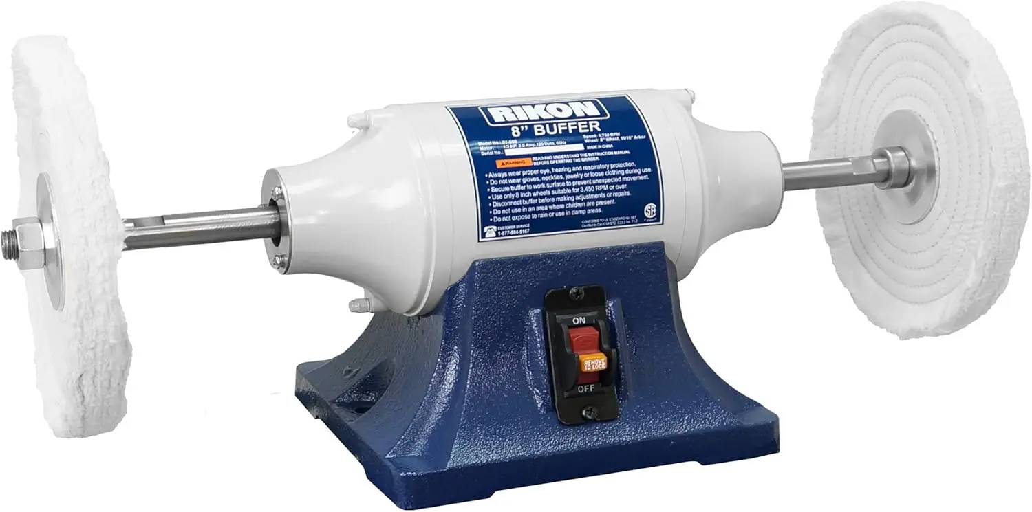 8" Low Speed Buffer 1750 RPM for Polishing & Finishing
8" Low Speed Buffer 1750 RPM for Polishing & Finishing