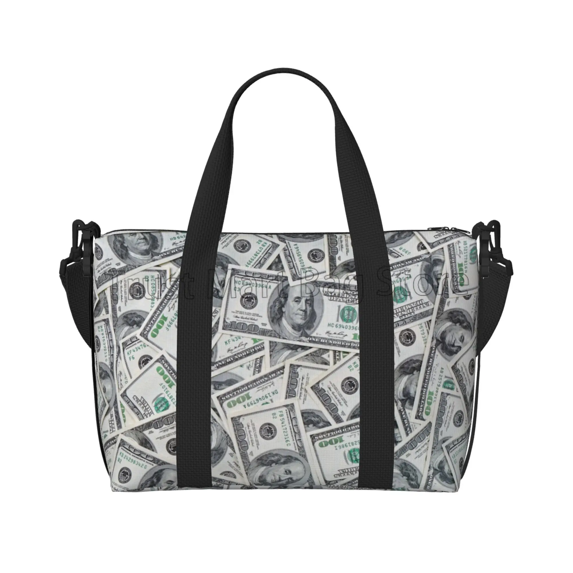 Money Background 100 Dollar Bills Travel Duffel Bags Sports Gym Bag Luggage Overnight Bags for Men Women with Adjustable Strap
Money Background 100 Dollar Bills Travel Duffel Bags Sports Gym Bag Luggage Overnight Bags for Men Women with Adjustable Strap