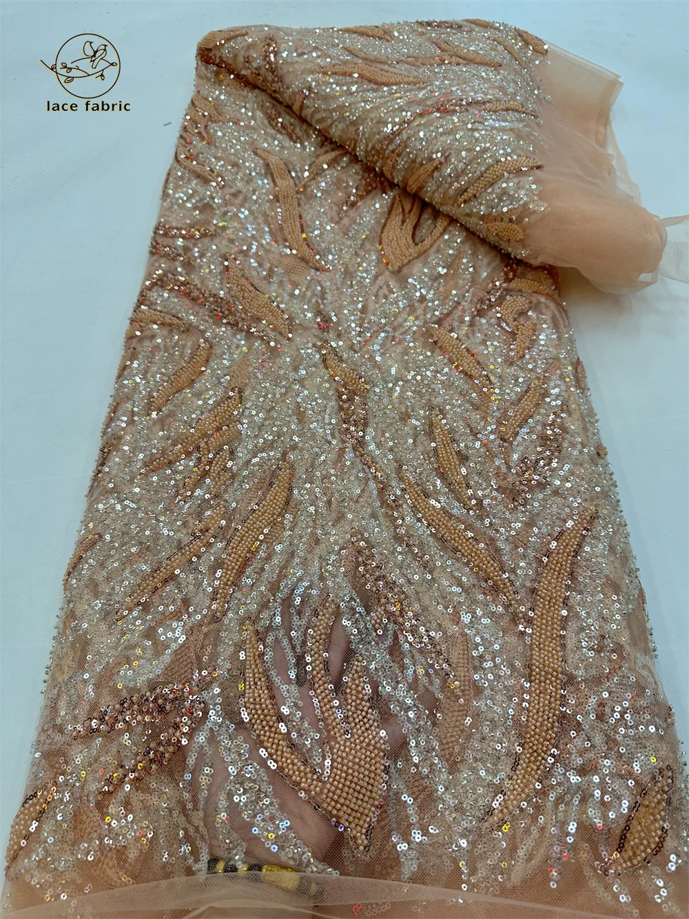 Nigerian Heavy Handmade Beaded Tulle Lace Fabric 2024 African Luxury Sequins And Pearls Net Lace Fabric For Bridal Wedding Dress
Nigerian Heavy Handmade Beaded Tulle Lace Fabric 2024 African Luxury Sequins And Pearls Net Lace Fabric For Bridal Wedding Dress