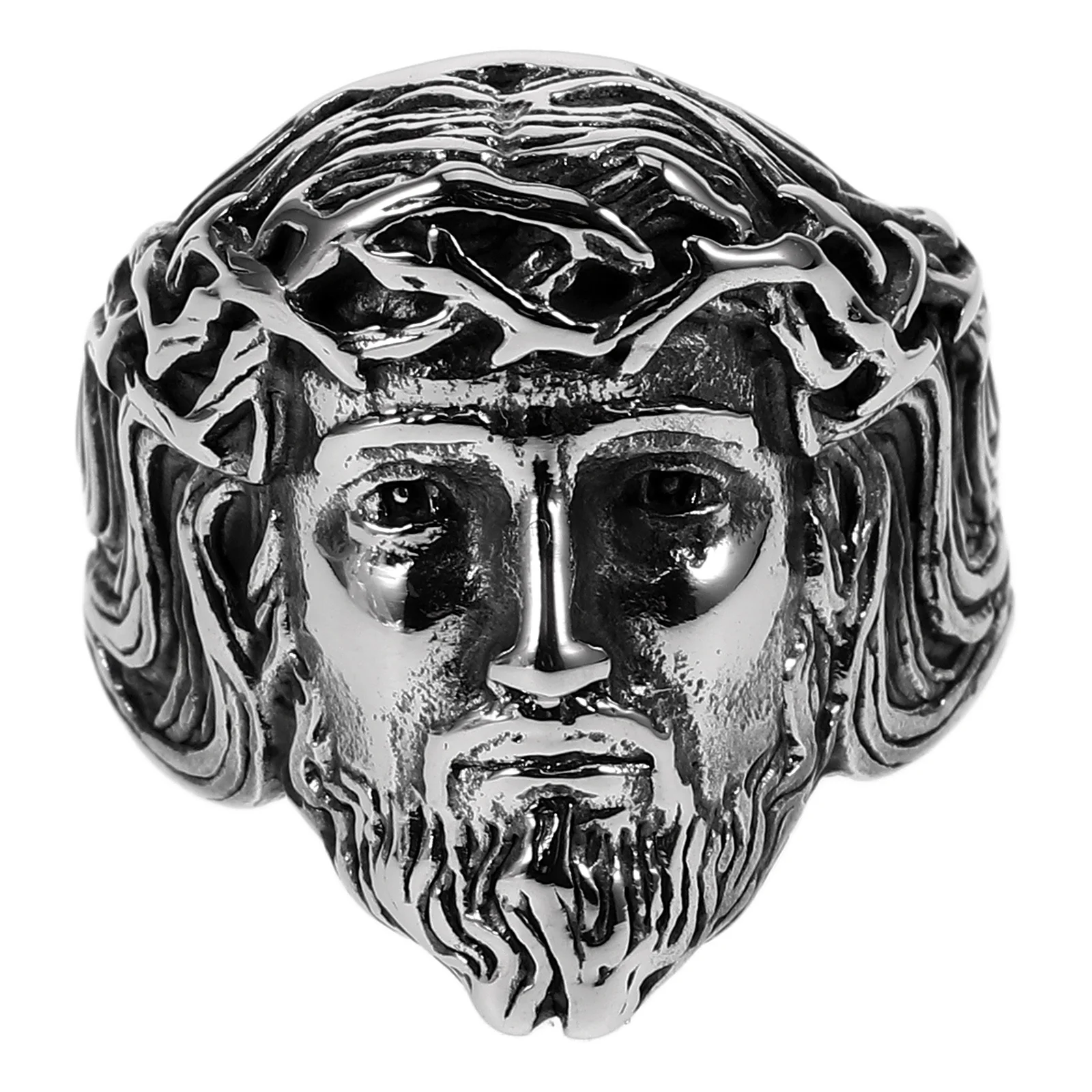 Stainless Steel Skull Carved Men'S Gothic Finger Ring Vintage Metal Ring For Men Cool Jewelry Gift Retro Accessory
Stainless Steel Skull Carved Men'S Gothic Finger Ring Vintage Metal Ring For Men Cool Jewelry Gift Retro Accessory