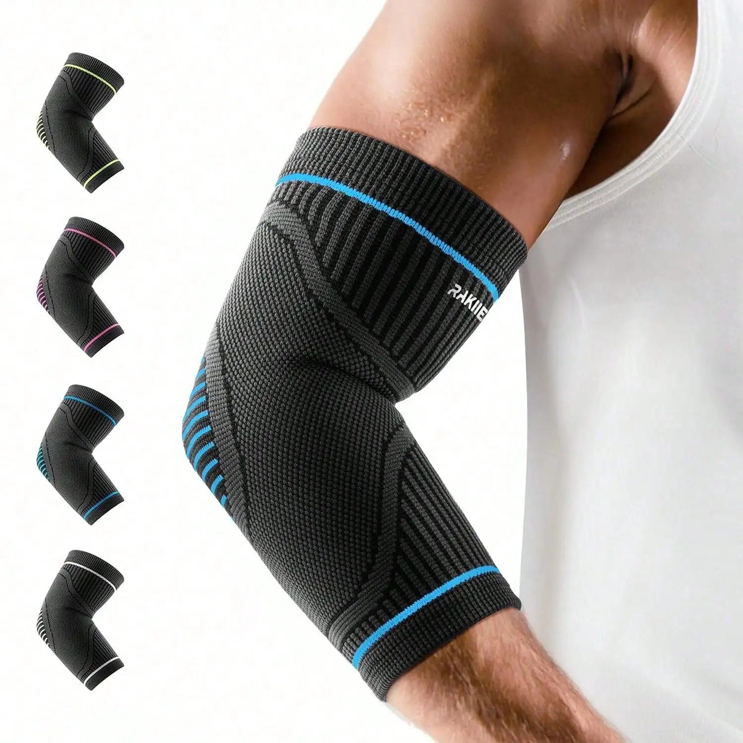 050Elbow Compression Sleeve 2 Pack, High Elastic Elbow Brace For Tendonitis And Tennis Elbow For Women & Men, Elbow Sleeve For Tennis, Golfer, Badminton, Weightlifting, Black S-1
050Elbow Compression Sleeve 2 Pack, High Elastic Elbow Brace For Tendonitis And Tennis Elbow For Women & Men, Elbow Sleeve For Tennis, Golfer, Badminton, Weightlifting, Black S-1