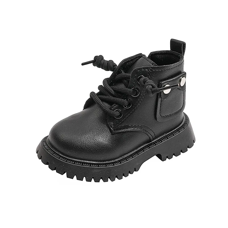 Autumn Winter New Baby Short Boots Boys Metal Design British Style Boots Girls Fashion Leather Boots 
Autumn Winter New Baby Short Boots Boys Metal Design British Style Boots Girls Fashion Leather Boots