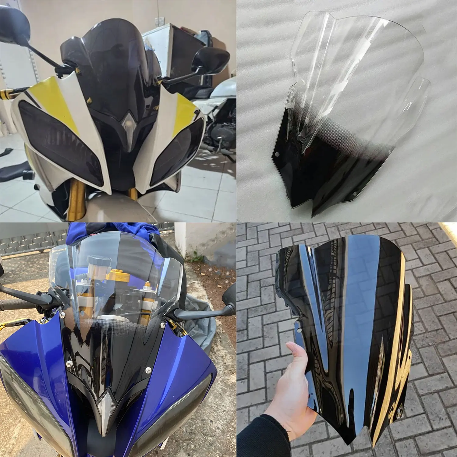 For Yamaha YZF 600 R6 YZF-R6 2008 2009 -2013 14 2015 2016 Motorcycle Double Bubble Windscreen Screen Wind Deflectors Windshield
For Yamaha YZF 600 R6 YZF-R6 2008 2009 -2013 14 2015 2016 Motorcycle Double Bubble Windscreen Screen Wind Deflectors Windshield