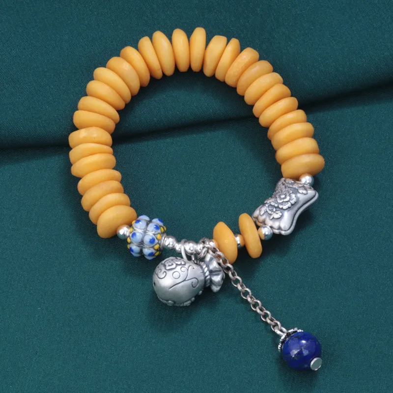 Original Design 925 Sterling Silver Beewax Beaded Bracelet Retro 3D Money Bag Lotus Flower Bracelet Hand Ornament for Women SL90
Original Design 925 Sterling Silver Beewax Beaded Bracelet Retro 3D Money Bag Lotus Flower Bracelet Hand Ornament for Women SL90