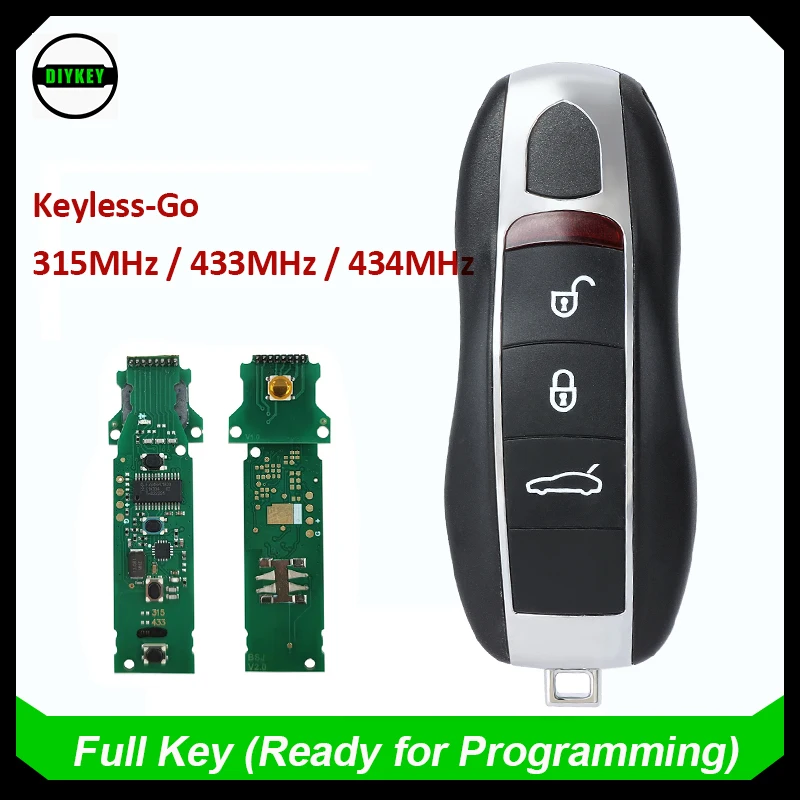 DIYKEY без ключа-Go Smart дистанционный ключ-брелок от машины 3 кнопки 315 МГц/433 МГц/434 МГц для Porsche Cayenne 911
DIYKEY без ключа-Go Smart дистанционный ключ-брелок от машины 3 кнопки 315 МГц/433 МГц/434 МГц для Porsche Cayenne 911