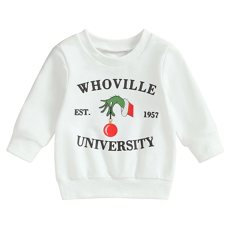 Toddler Girls Boys Sweatshirts Christmas Clothes Letter Monster Hand Print Crew Neck Long Sleeve Baby Pullovers Fall Tops
Toddler Girls Boys Sweatshirts Christmas Clothes Letter Monster Hand Print Crew Neck Long Sleeve Baby Pullovers Fall Tops