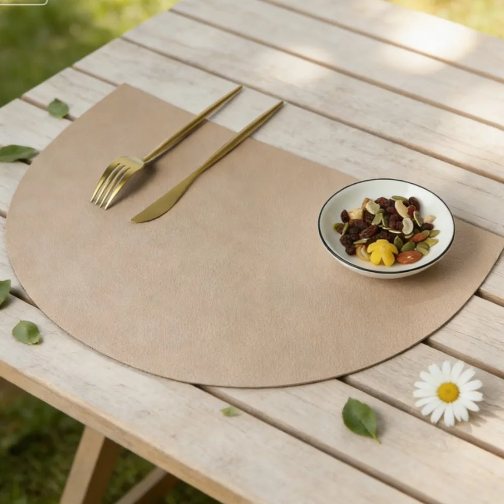 1/4/6/10PCS Khaki Round Gift Placemats Heat Resistant Thick Faux Leather Non-Slip Table Mats Pad for Kitchen Coffee Outdoor
1/4/6/10PCS Khaki Round Gift Placemats Heat Resistant Thick Faux Leather Non-Slip Table Mats Pad for Kitchen Coffee Outdoor