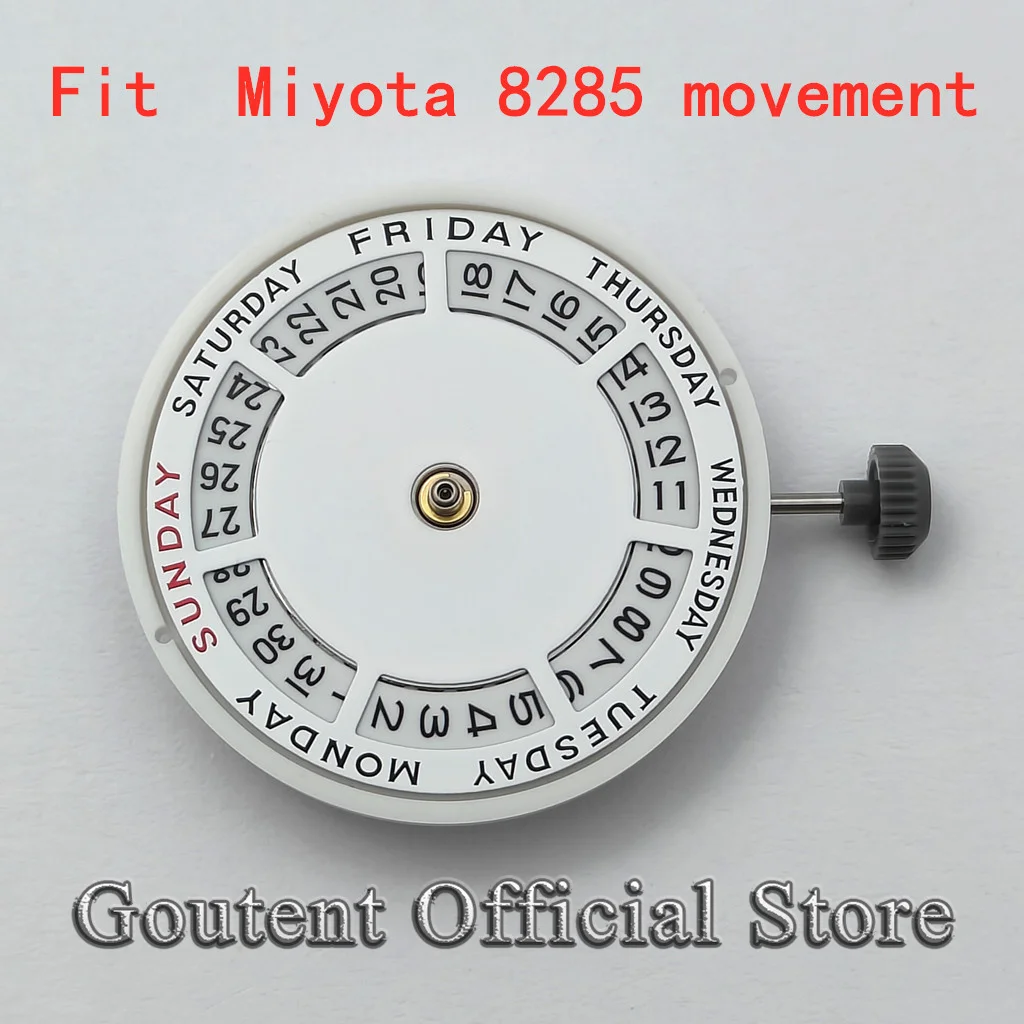 Автоматический механизм Goutent Miyota 8285, белый высокоточный двойной календарный механизм
Автоматический механизм Goutent Miyota 8285, белый высокоточный двойной календарный механизм