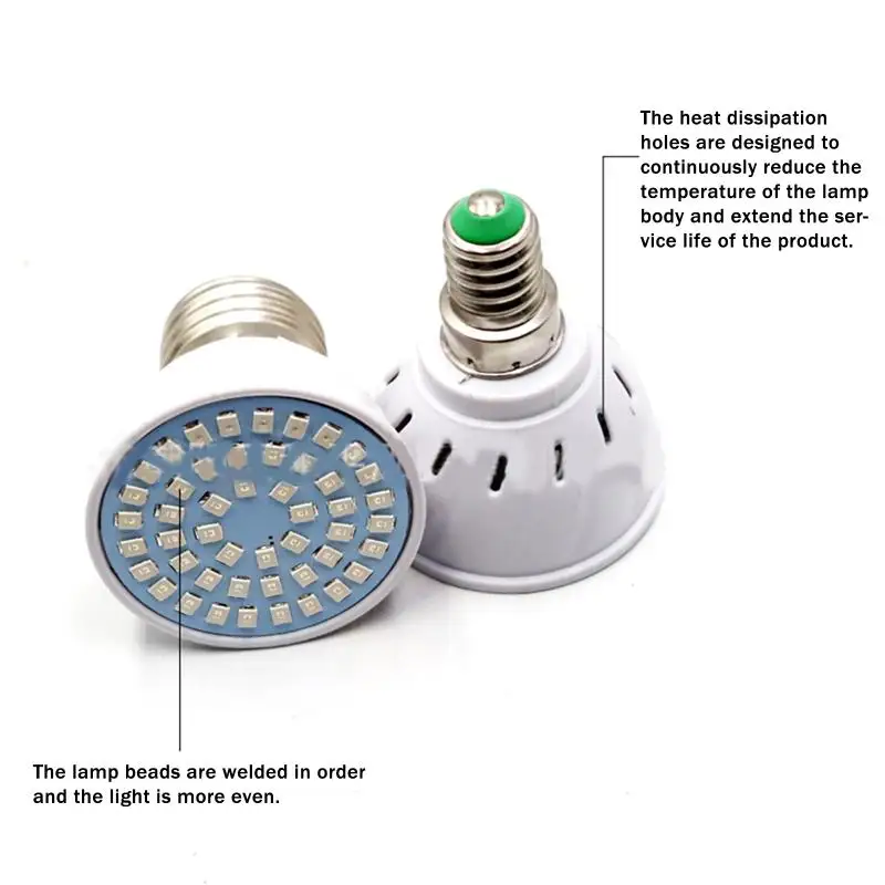 E27 LED Plant Grow Light 110V 220V Hydroponic Growth Light Full Spectrum Indoor Hydroponics Flower Seedling Phyto Lamp
E27 LED Plant Grow Light 110V 220V Hydroponic Growth Light Full Spectrum Indoor Hydroponics Flower Seedling Phyto Lamp
