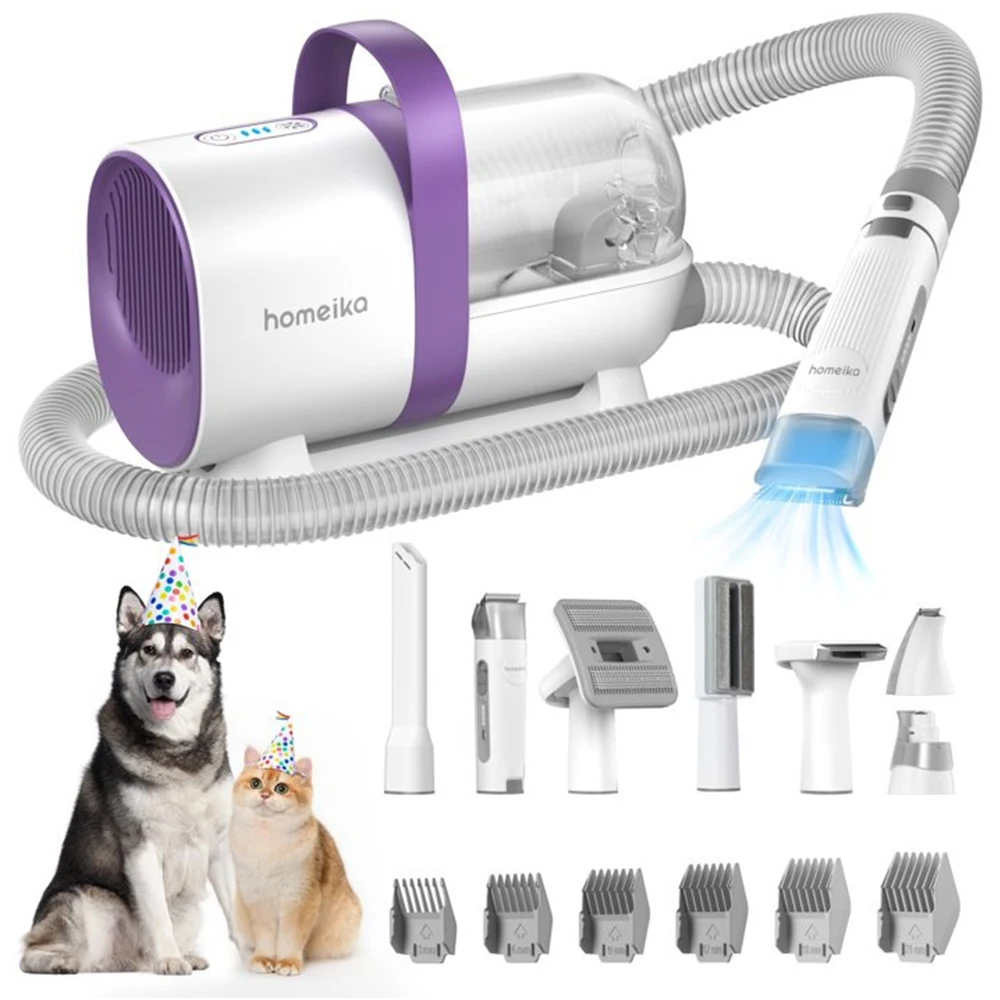 Homeika Pet Grooming Kit&Vacuum 99% Pet Hair Suction,Dog Grooming Vacuum with Nail Grinder/Paw Trimmer/Shedding Brush for DogCat
Homeika Pet Grooming Kit&Vacuum 99% Pet Hair Suction,Dog Grooming Vacuum with Nail Grinder/Paw Trimmer/Shedding Brush for DogCat