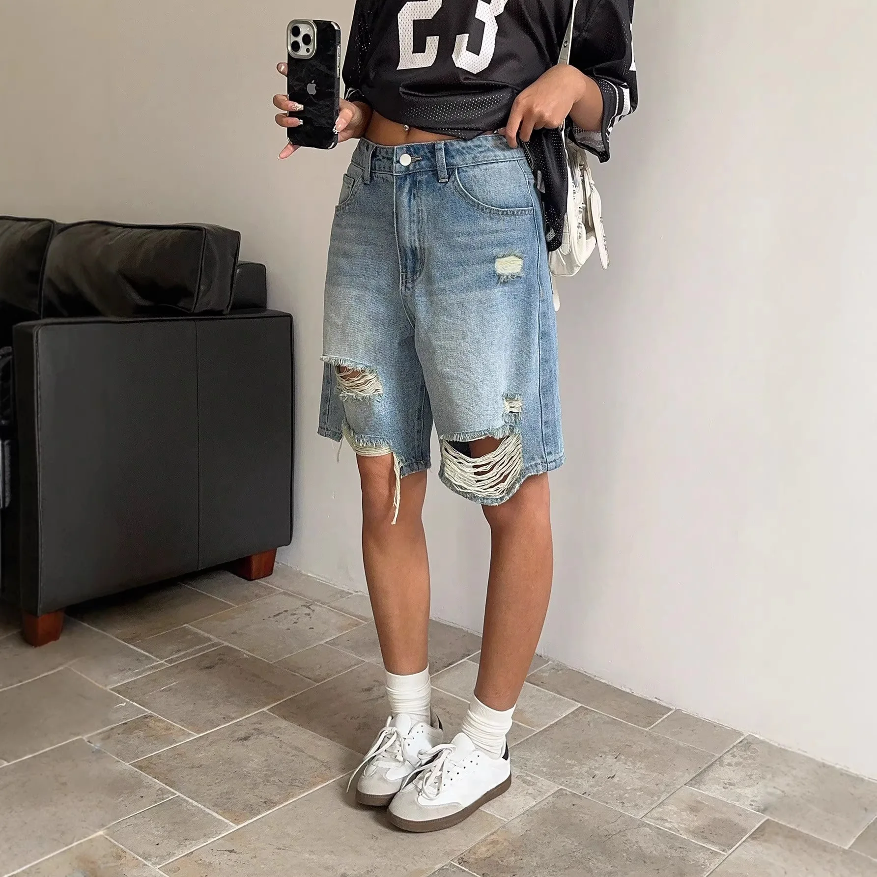 Fashion Women's Jean Shorts For Woman 2026 Casual High Waist Baggy Denim Short Pants Jean Y2k
Fashion Women's Jean Shorts For Woman 2026 Casual High Waist Baggy Denim Short Pants Jean Y2k