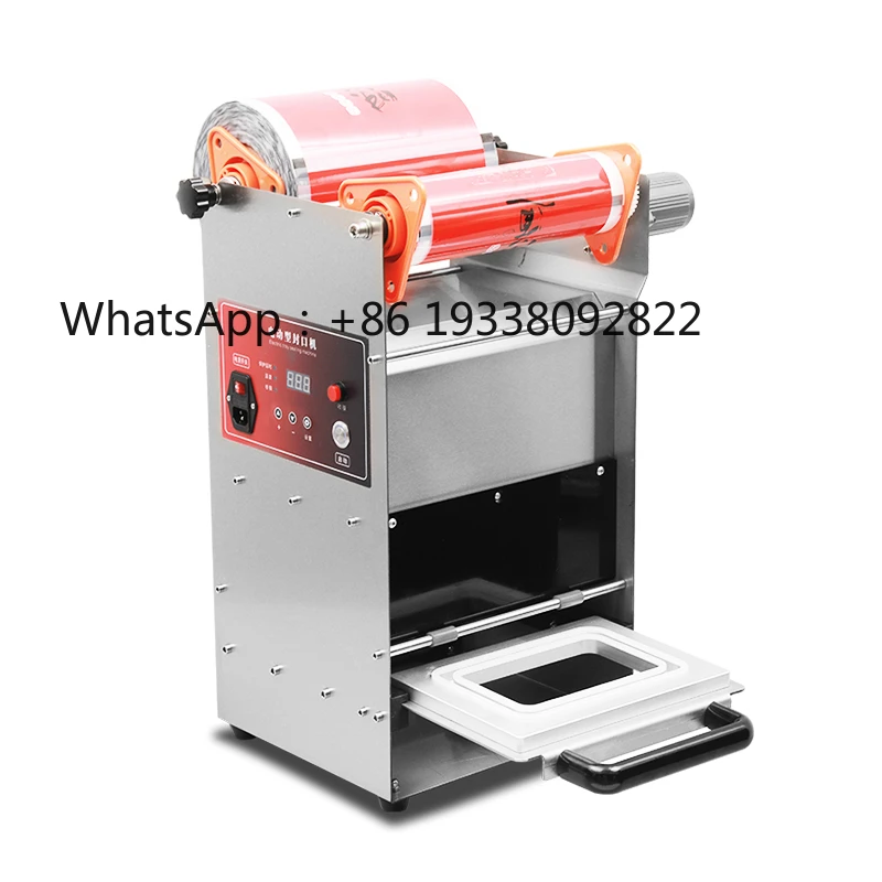 DF280YT Round Bowl Beverage Cup Electric Semi Automatic Tray Sealing Machine Ready Hot Soup Plastic Container Film Lidding
DF280YT Round Bowl Beverage Cup Electric Semi Automatic Tray Sealing Machine Ready Hot Soup Plastic Container Film Lidding