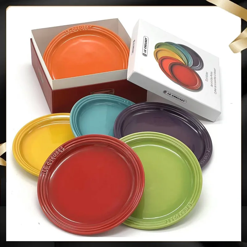 Cool Color Le Creuset Colored Ceramic Dinner Plate 18cm/23cm Disc Flower Plate Set High-Temperature Resistant Vegetable Plate
Cool Color Le Creuset Colored Ceramic Dinner Plate 18cm/23cm Disc Flower Plate Set High-Temperature Resistant Vegetable Plate
