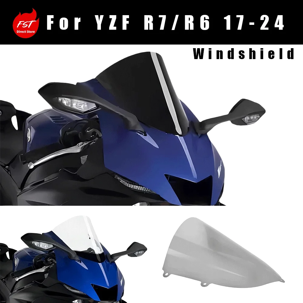 Fits Yamaha YZF R7 / R6, 2017-2024 Heightened Racing Front Windscreen
Fits Yamaha YZF R7 / R6, 2017-2024 Heightened Racing Front Windscreen