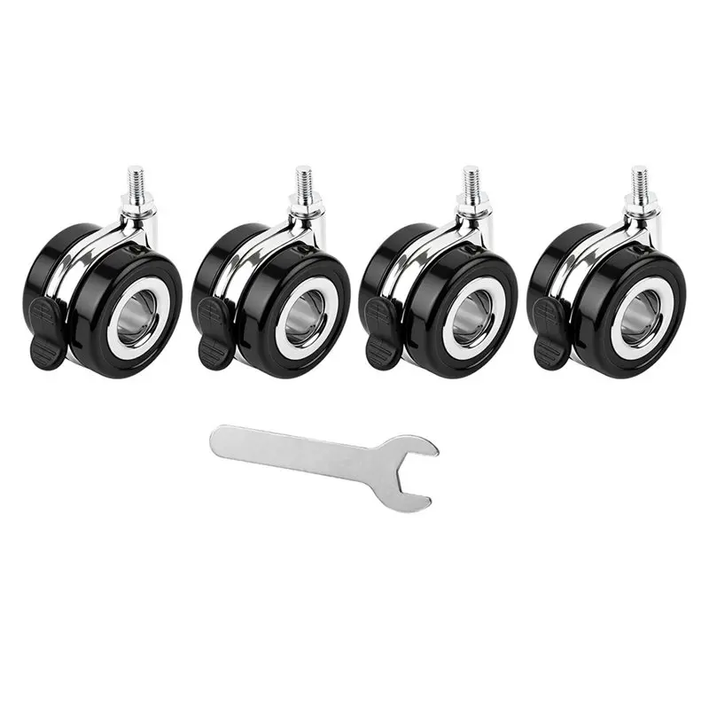 ABDJ-Caster Wheel Kit 4 Pack 2.5Inch(60Mm) Hollow With Brake For Standard M8 Threaded Hole Trolley Robot Base
ABDJ-Caster Wheel Kit 4 Pack 2.5Inch(60Mm) Hollow With Brake For Standard M8 Threaded Hole Trolley Robot Base