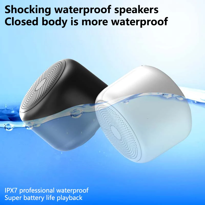 IPX7 Waterproof Bluetooth Speaker Creative Mini Subwoofer Portable Bluetooth Speaker Outdoor Waterproof Small Speaker
IPX7 Waterproof Bluetooth Speaker Creative Mini Subwoofer Portable Bluetooth Speaker Outdoor Waterproof Small Speaker