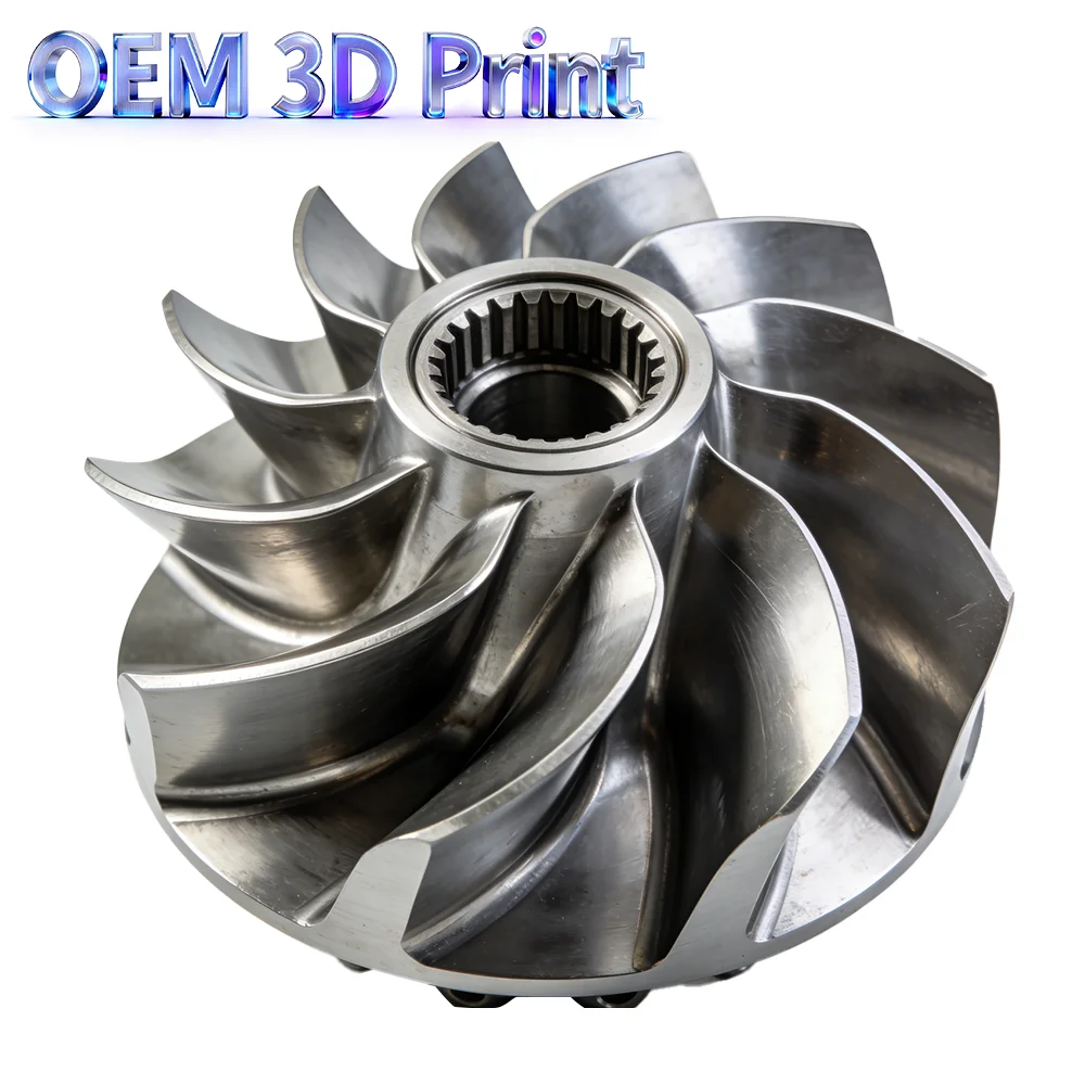 OEM SLM Metal 3D Printing Service: Industrial-Grade 3D Printed Impellers — Aerospace-Grade Metal Materials with 5-Axis Simultane
OEM SLM Metal 3D Printing Service: Industrial-Grade 3D Printed Impellers — Aerospace-Grade Metal Materials with 5-Axis Simultane