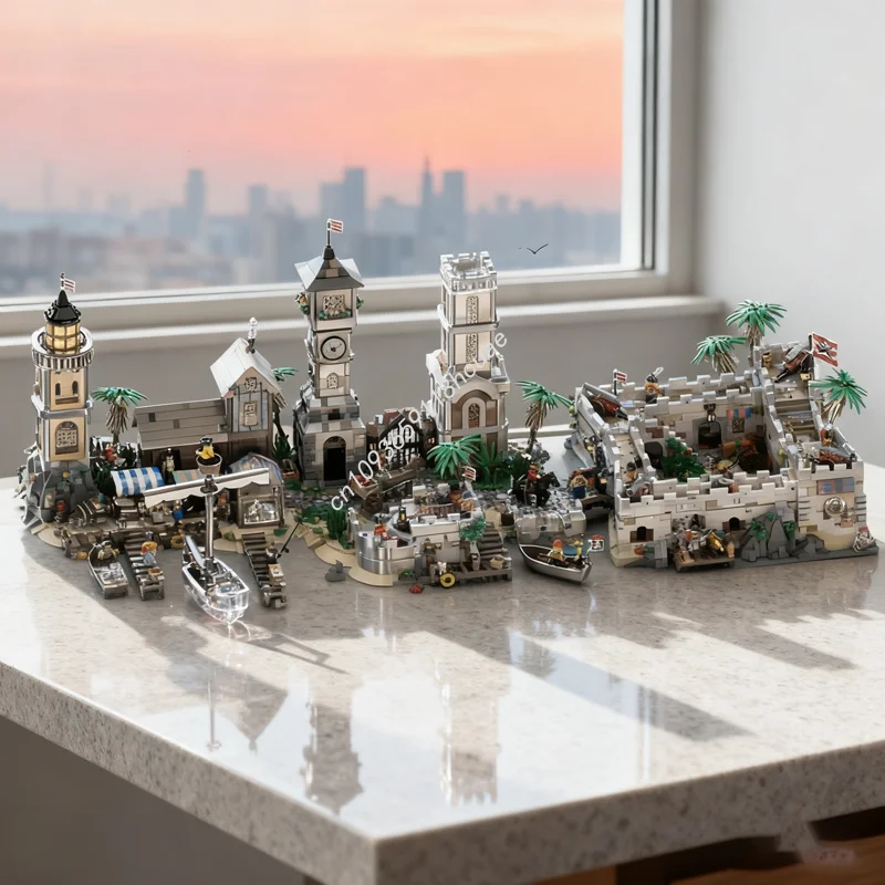 8537 шт. MOC Пиратский мир, часть пиратской модели, строительные блоки, строительные блоки, сборка, рождественские подарки, игрушка «сделай сам», креативная идея
8537 шт. MOC Пиратский мир, часть пиратской модели, строительные блоки, строительные блоки, сборка, рождественские подарки, игрушка «сделай сам», креативная идея