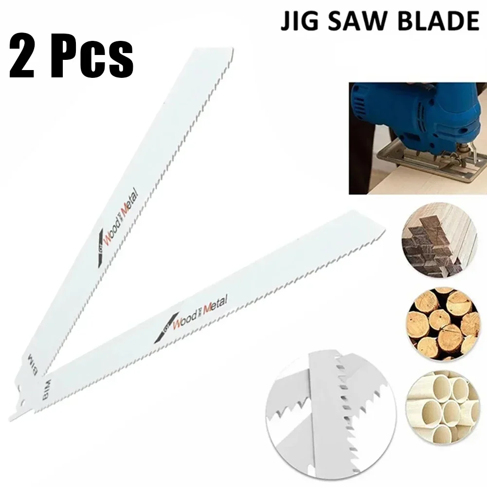 2pcs 225mm 9in BI-Metal Reciprocating Saw Blade Rugged Tempered High-carbon Steel Blades Flexible For Metal Wood Cutting
2pcs 225mm 9in BI-Metal Reciprocating Saw Blade Rugged Tempered High-carbon Steel Blades Flexible For Metal Wood Cutting