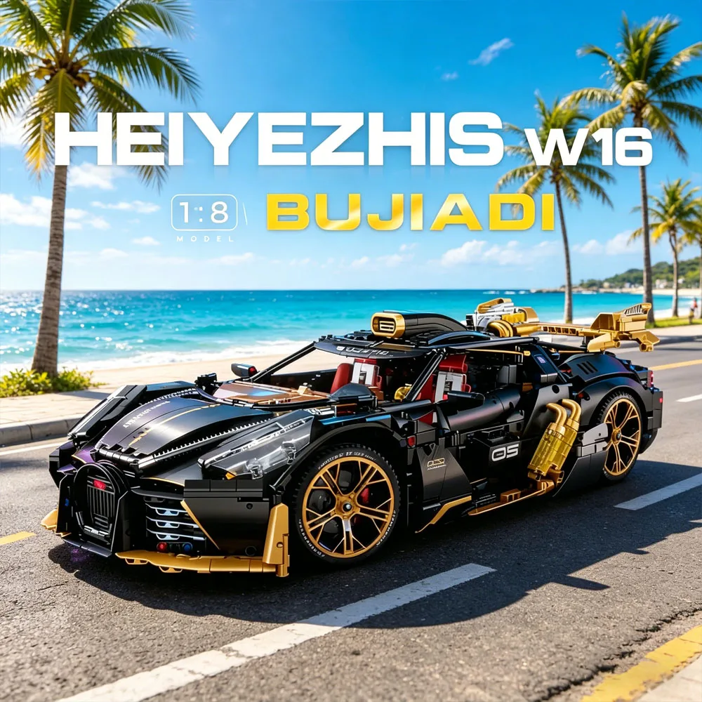 Technical high-tech Bujia Track Racing Sport Car Modularize Buuggattii Building Blocks Bricks Model Gift Educational Toy 4368pc
Technical high-tech Bujia Track Racing Sport Car Modularize Buuggattii Building Blocks Bricks Model Gift Educational Toy 4368pc