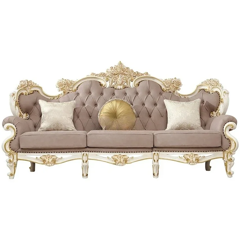 Sofa combination solid wood carving flower luxury furniture cream wind Luo
Sofa combination solid wood carving flower luxury furniture cream wind Luo