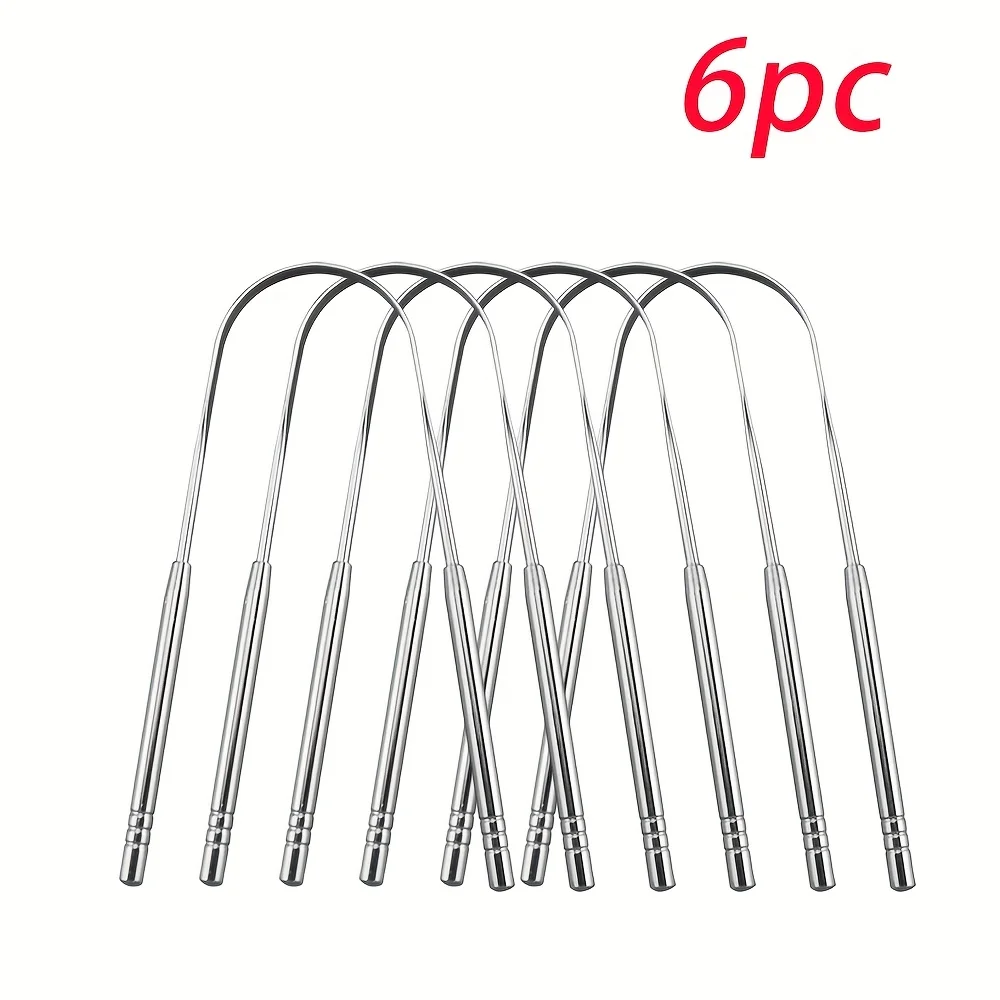 1/2/6pcs Stainless Steel Tongue Cleaning Tongue Scraper Reusable Tongue Coating Cleaning Scraper Silvery U Shaped Tongue
1/2/6pcs Stainless Steel Tongue Cleaning Tongue Scraper Reusable Tongue Coating Cleaning Scraper Silvery U Shaped Tongue