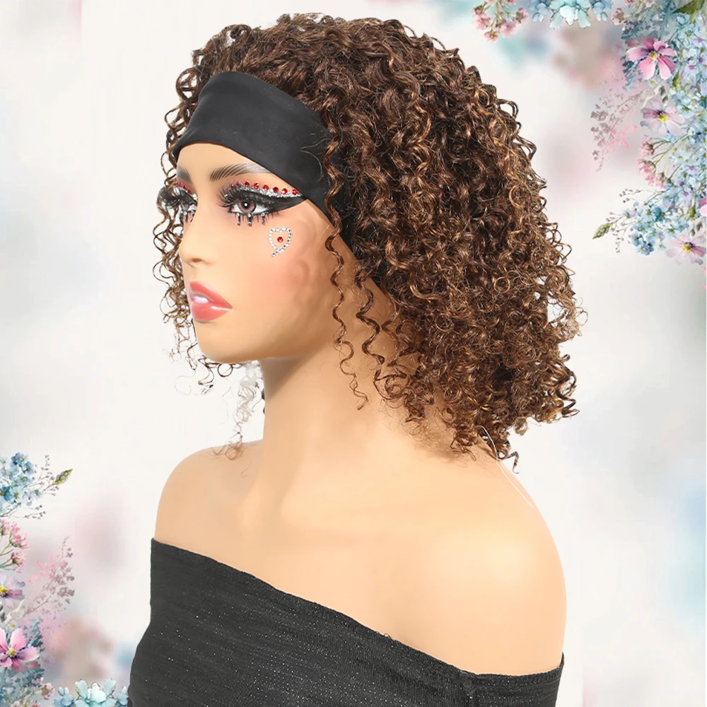 YYong 4/30 Ombre Kinky Curly Short Bob Headband Wig Human Hair 8-16inch Headband Half Wigs 150% Brazilian Virgin Hair For Women
YYong 4/30 Ombre Kinky Curly Short Bob Headband Wig Human Hair 8-16inch Headband Half Wigs 150% Brazilian Virgin Hair For Women