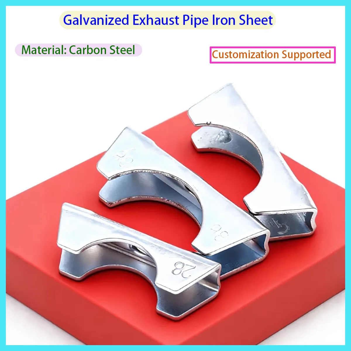 Galvanized Exhaust Pipe Iron Sheet U Type Hose Clamp Pipe Clips Clamp Accessories Agricultural Machinery Fastener Buckle
Galvanized Exhaust Pipe Iron Sheet U Type Hose Clamp Pipe Clips Clamp Accessories Agricultural Machinery Fastener Buckle