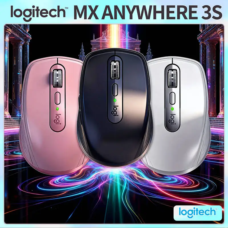 Logitech MX Anywhere 3S Wireless Mouse 8000 DPI Silent Click Rechargeable Ergonomic Portable for Laptop Office Gaming PC
Logitech MX Anywhere 3S Wireless Mouse 8000 DPI Silent Click Rechargeable Ergonomic Portable for Laptop Office Gaming PC