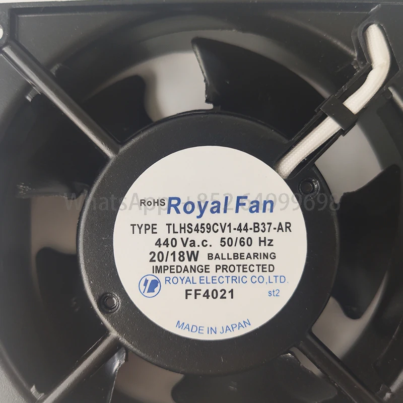 TLHS459CV1-44-B37-AR 440V20/18W Original genuine Japan ROYAL aluminum frame import fan
TLHS459CV1-44-B37-AR 440V20/18W Original genuine Japan ROYAL aluminum frame import fan