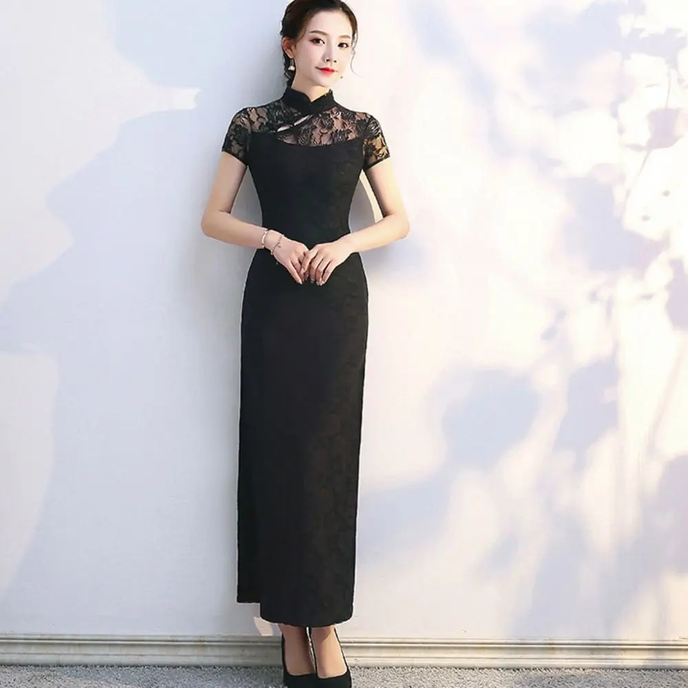 Lace Vintage Dress Vintage Lace Cheongsam Slim Retro Lace Traditional Qipao Red 2XL Long Fork Cheongsam Costume
Lace Vintage Dress Vintage Lace Cheongsam Slim Retro Lace Traditional Qipao Red 2XL Long Fork Cheongsam Costume