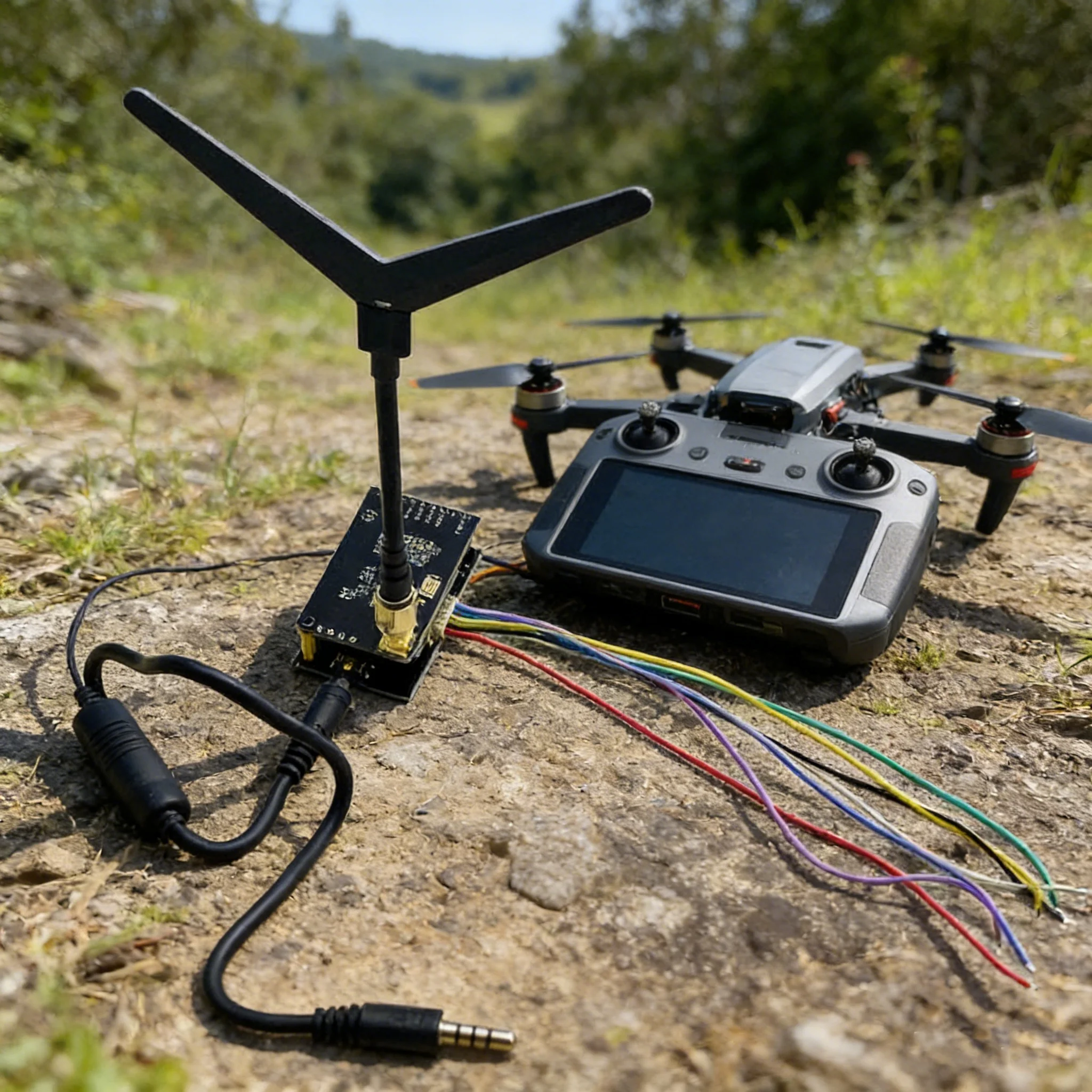 FPV 1.2GHz 1.2G 1W Transmitter VTX & Receiver VRX TX Video Transmitter Transmitting Module For RC FPV Long Range Racing Drone