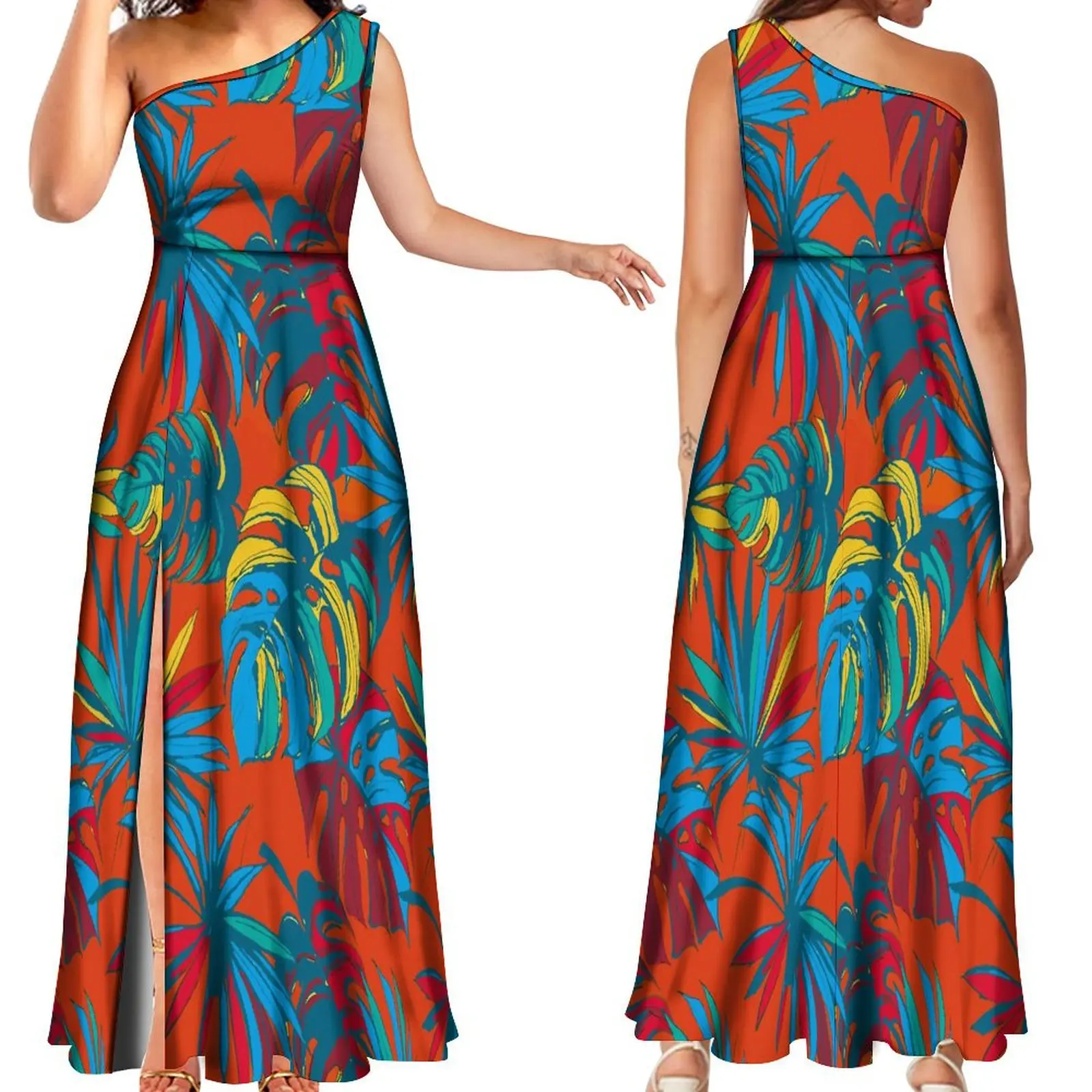 Single Shoulder Slit Skirt Custom Women's Dress Floral Print 2024 New Dress Polynesia Sexy Party Dress Summer Sleeveless Dress
Single Shoulder Slit Skirt Custom Women's Dress Floral Print 2024 New Dress Polynesia Sexy Party Dress Summer Sleeveless Dress