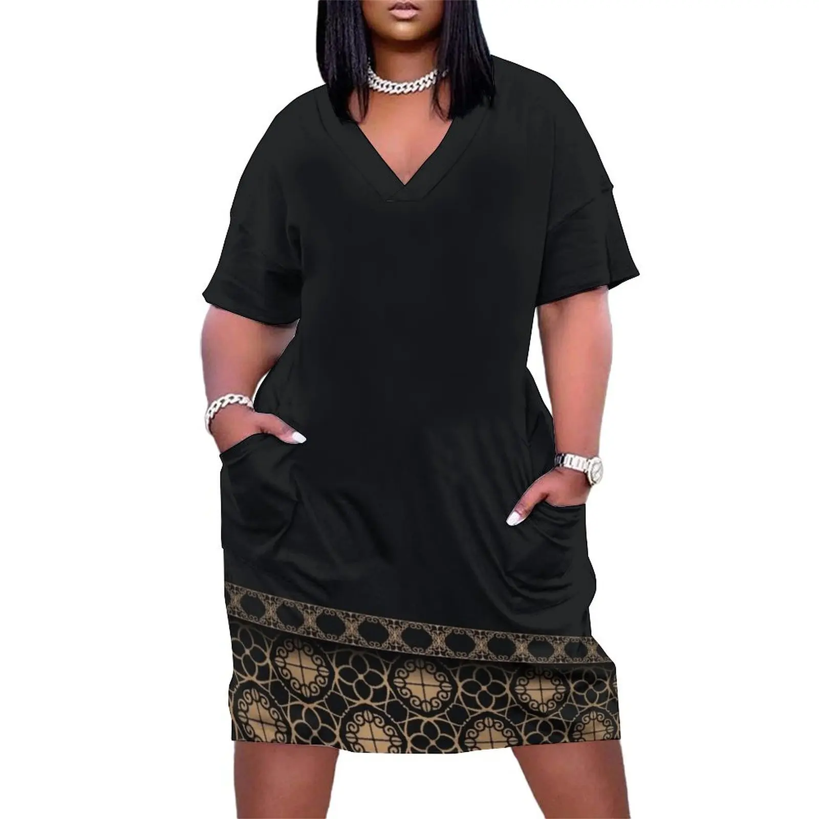 Mandala - Gold Band Loose Pocket Dress birthday dress for women luxury 2025 Aesthetic clothing
Mandala - Gold Band Loose Pocket Dress birthday dress for women luxury 2025 Aesthetic clothing