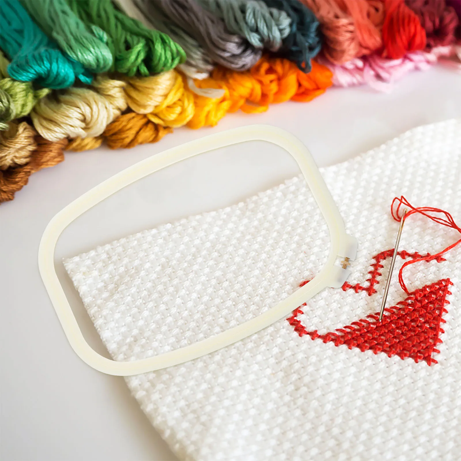 2pcs Embroidery Hoops Plastic Frame Cross Stitch Hoop Floss Sewing Accessory DIY Tool Circle Ring Embroidery Supplies
2pcs Embroidery Hoops Plastic Frame Cross Stitch Hoop Floss Sewing Accessory DIY Tool Circle Ring Embroidery Supplies