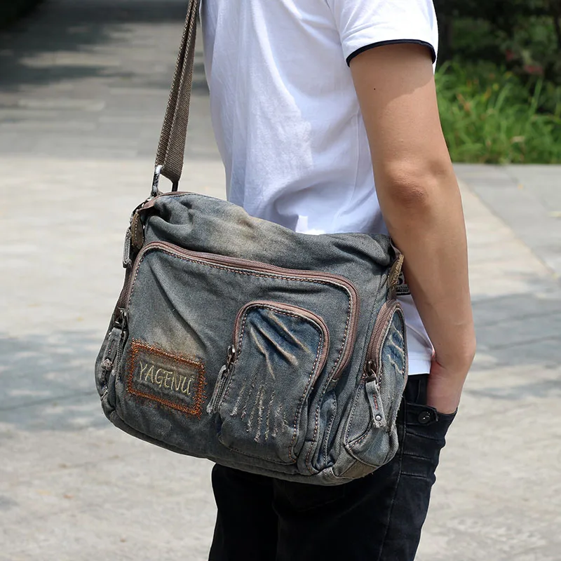 Denim Canvas Crossbody Bag Unisex Single Shoulder Retro Style Backpack Fashionable Summer Bag for Men And Women
Denim Canvas Crossbody Bag Unisex Single Shoulder Retro Style Backpack Fashionable Summer Bag for Men And Women