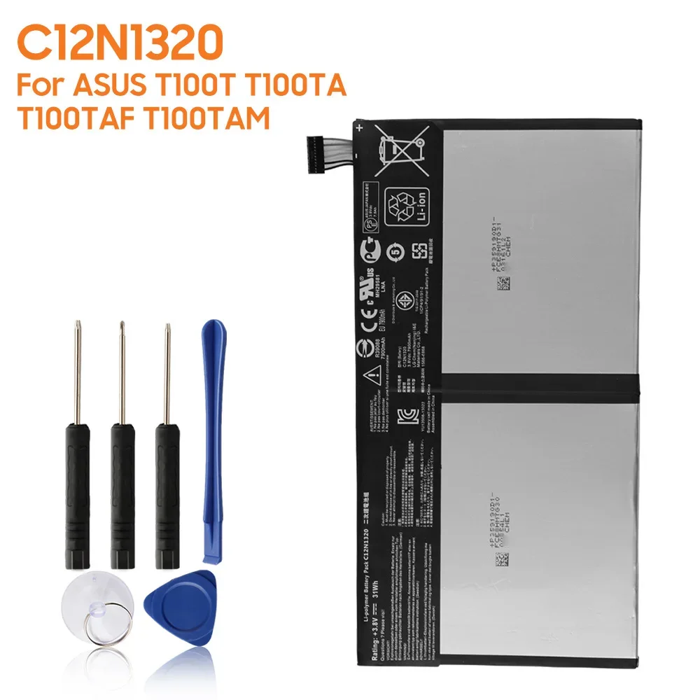 Новая сменная батарея C12N1320 для ASUS T100T T100TA T100TAF T100TAM, мощные аккумуляторные батареи 7900 мАч, высокая емкость
Новая сменная батарея C12N1320 для ASUS T100T T100TA T100TAF T100TAM, мощные аккумуляторные батареи 7900 мАч, высокая емкость