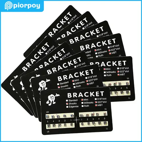 PIORPOY 20Pcs Dental Bracket Orthodontic Braces Mini Roth/MBT 022 Hooks 345 Monoblock Brackets Dental Treatment Materials Tools