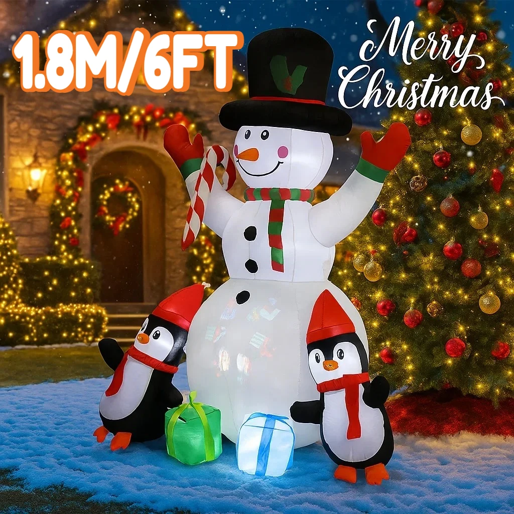1,8 м/6 футов снеговик пингвины с подарочными коробками Рождественские украшения домашние надувные игрушки со светодиодной подсветкой Yard Xmas DIY Ornament
1,8 м/6 футов снеговик пингвины с подарочными коробками Рождественские украшения домашние надувные игрушки со светодиодной подсветкой Yard Xmas DIY Ornament