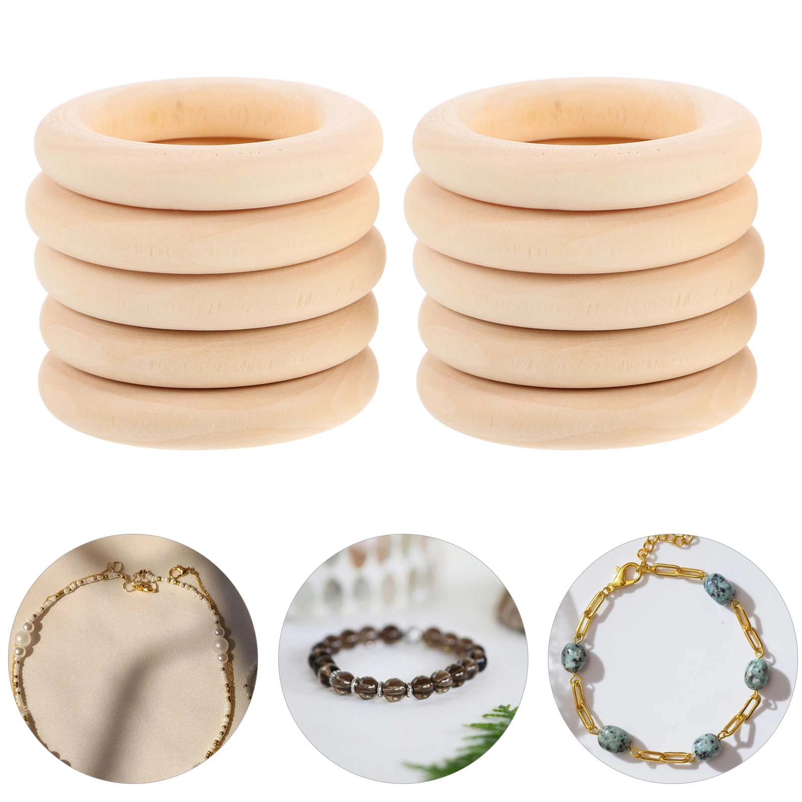 10pcs Wooden Craft Rings Natural Solid Wood DIY Macrame Jewelry Making Burlap Napkin Ring Pendant Connector for Crafts Supplies
10pcs Wooden Craft Rings Natural Solid Wood DIY Macrame Jewelry Making Burlap Napkin Ring Pendant Connector for Crafts Supplies